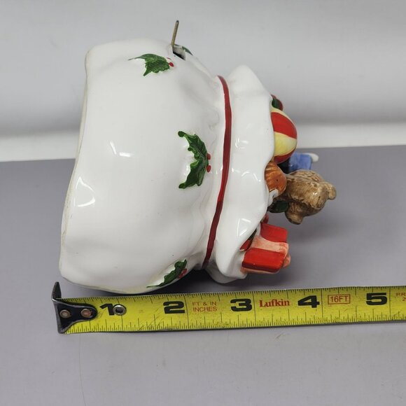 Vintage Otagiri Animated Musical Christmas Ceramic Music Box‎ Works - Picture 12 of 12